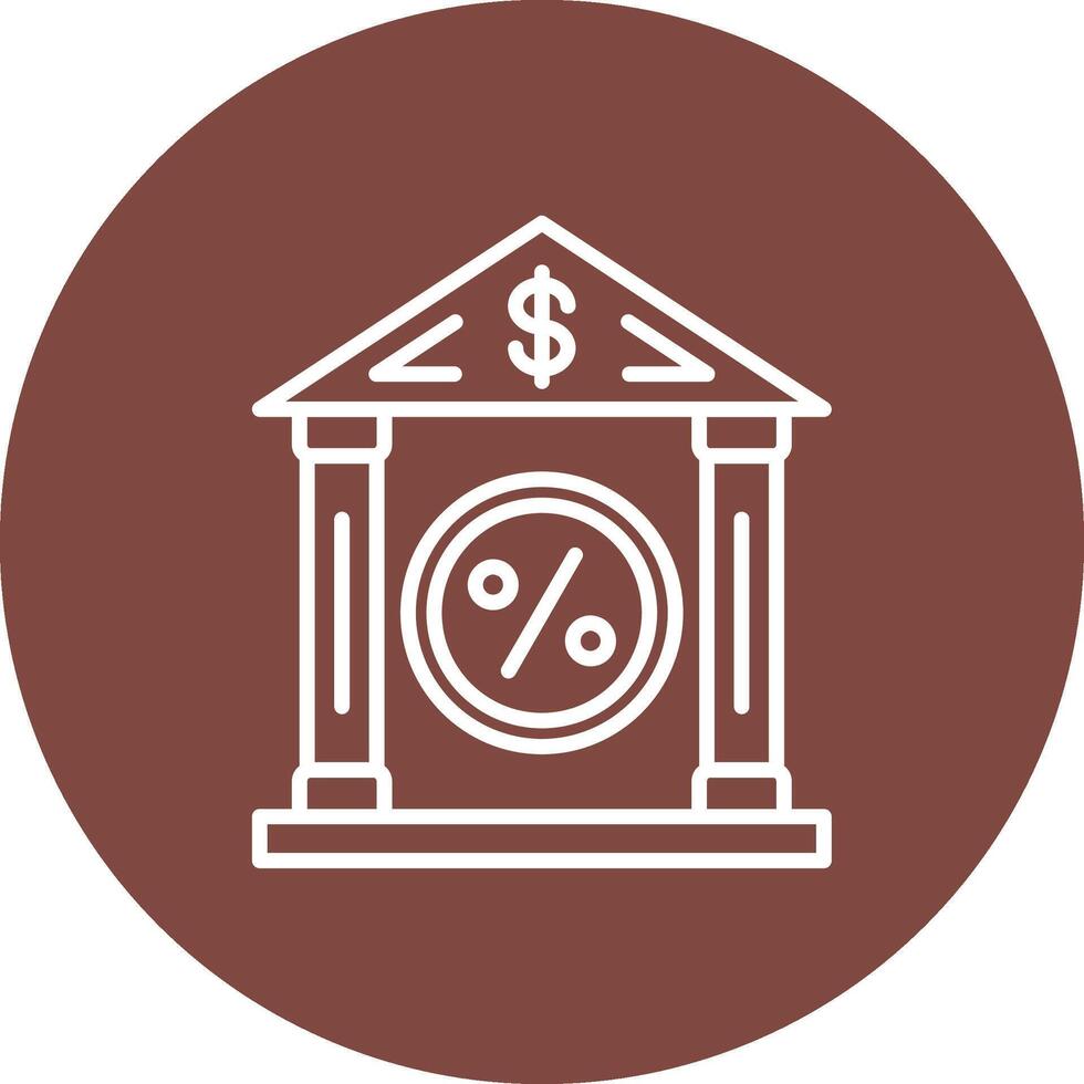 Bank Rate Soft Color Illustration vector