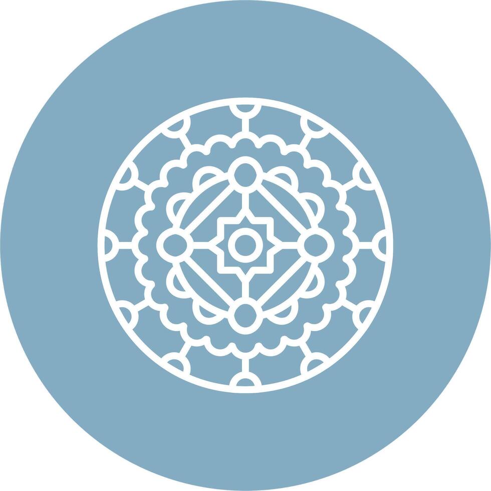 Mandala Sharp Edge Symbol vector