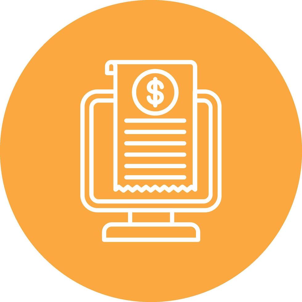 Receipt Modern Tech Icon vector