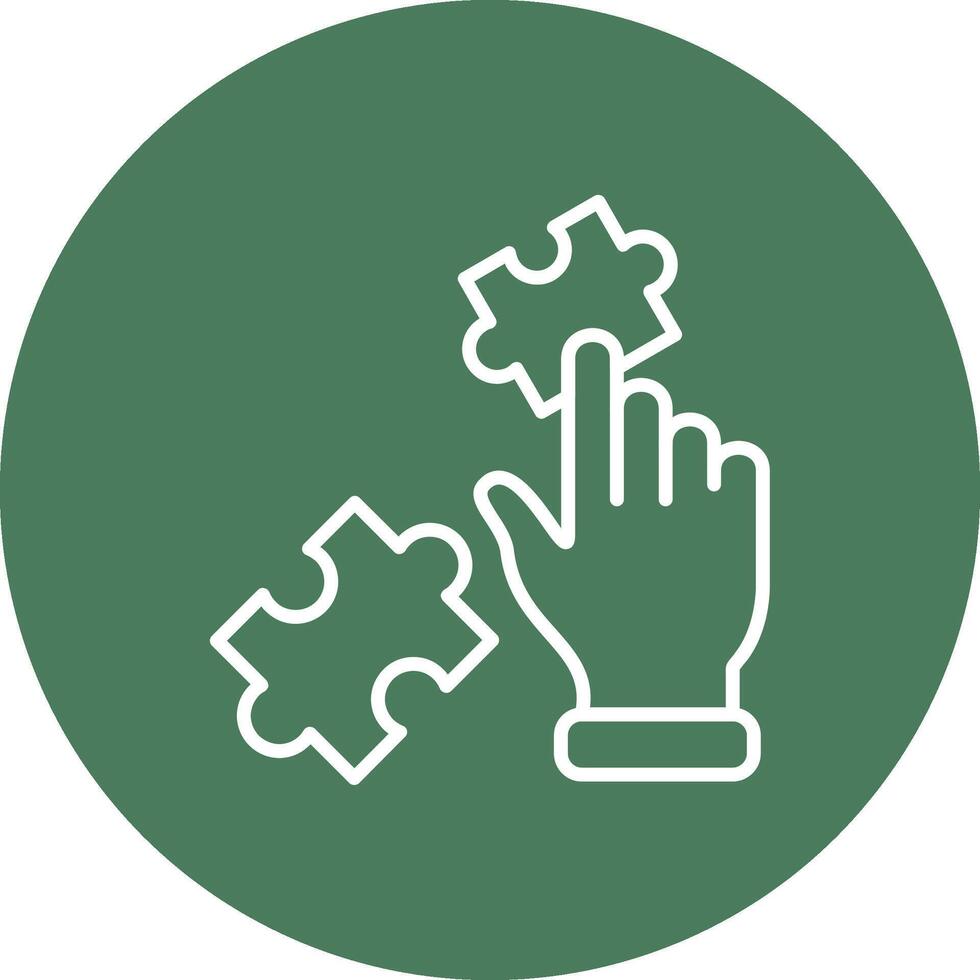 Puzzle Interactive UI Graphic vector