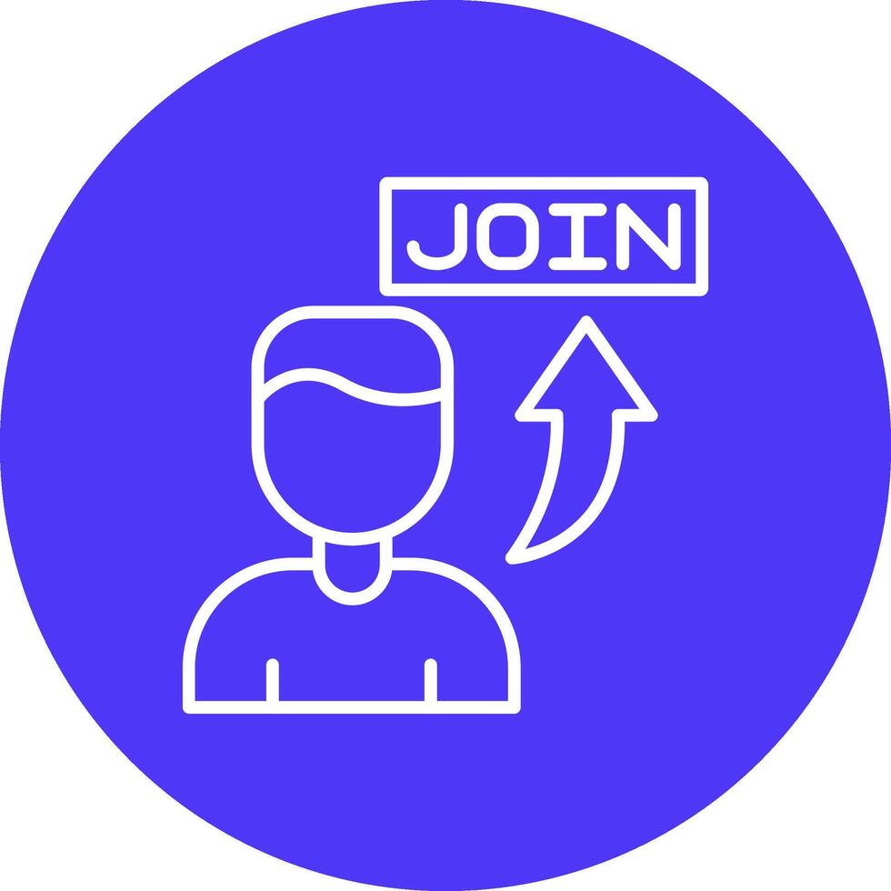 Join Shadowed Icon Style vector