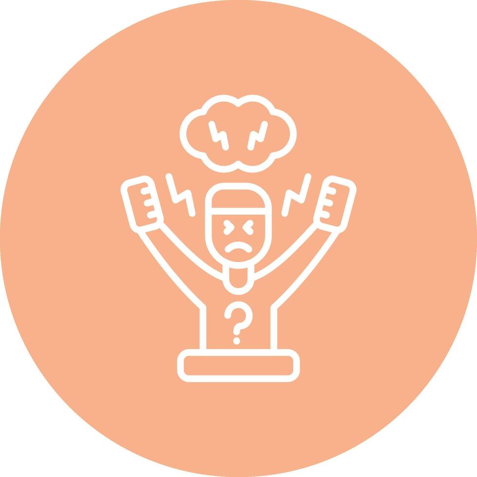 Hyperactivity Line Style Symbol vector