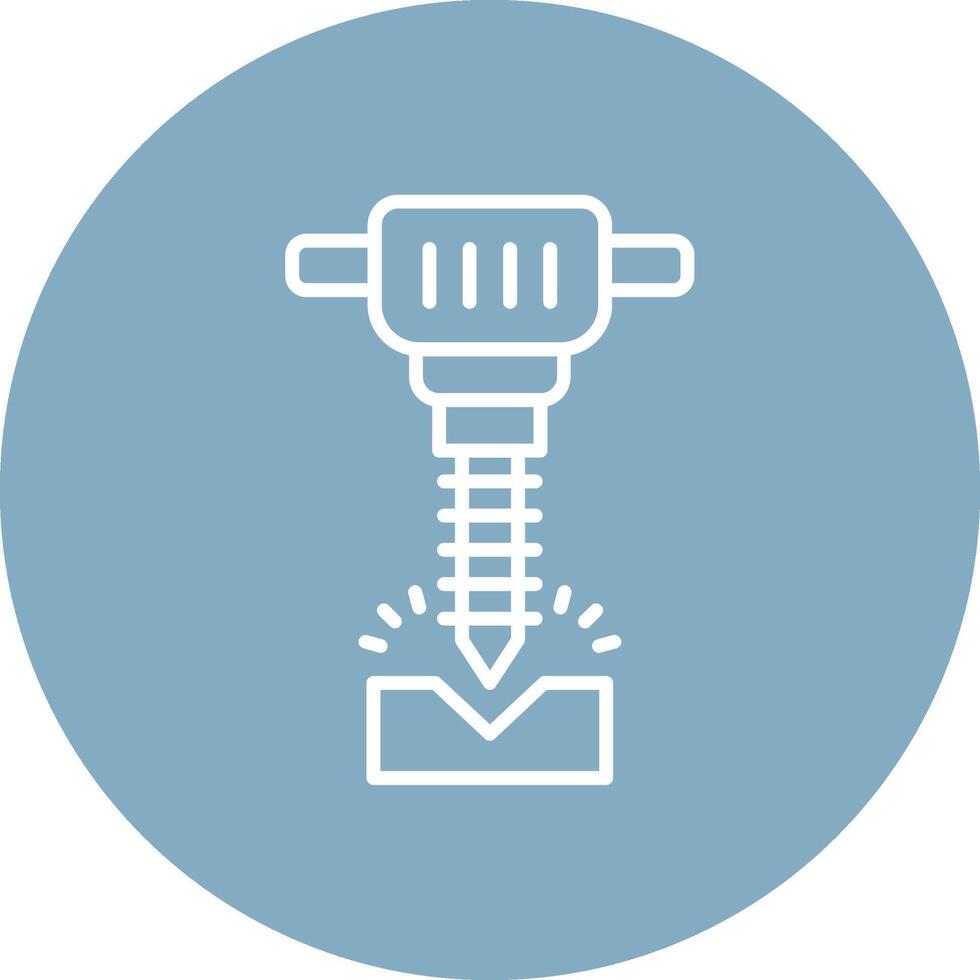 Jackhammer Color Block Design vector