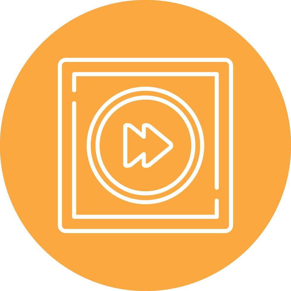 Fast Forward Sleek Graphic Mark vector