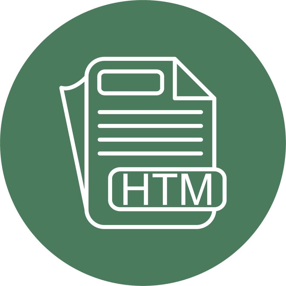 HTM File Format Digital Abstract Form vector