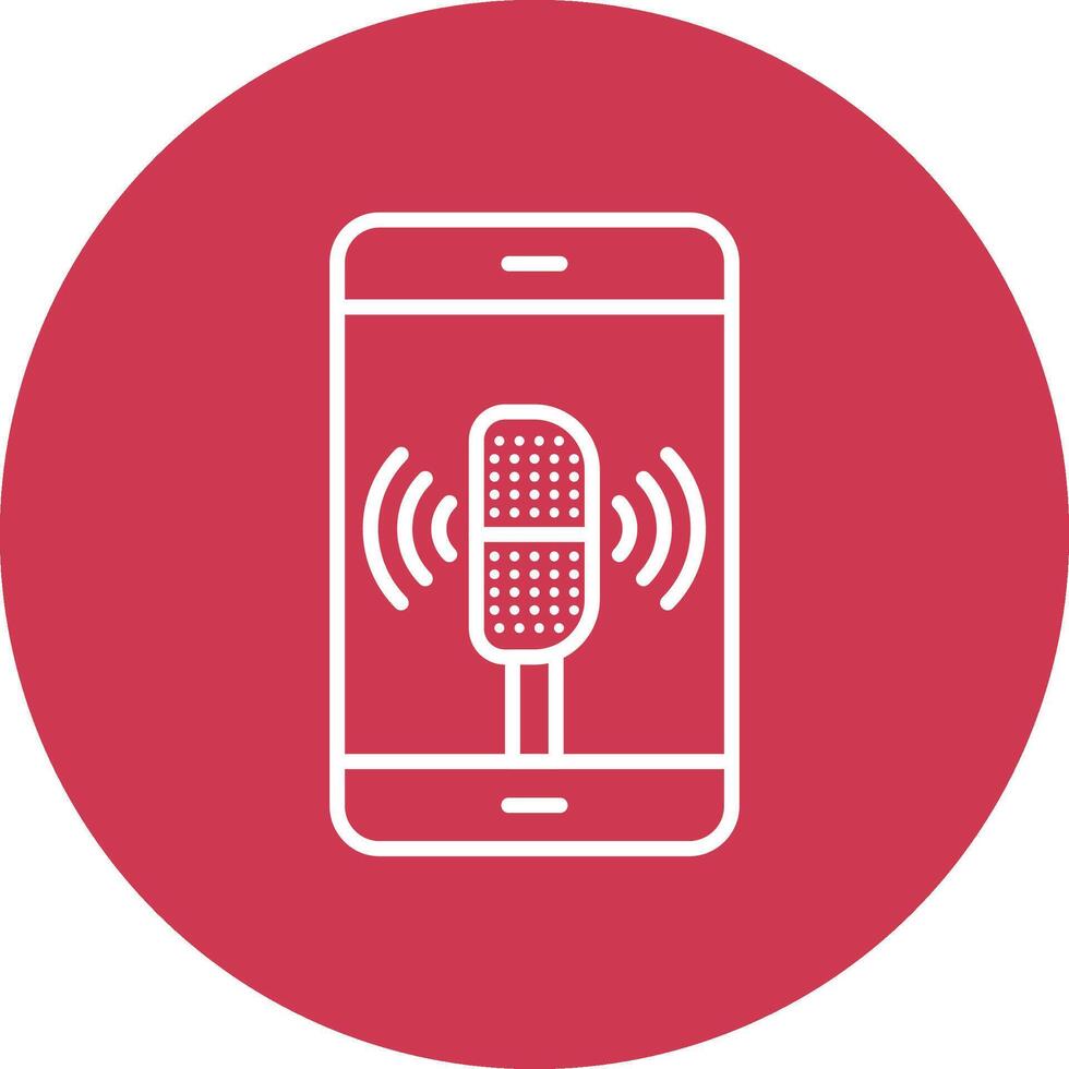 Voice Assistant Sharp Edge Symbol vector