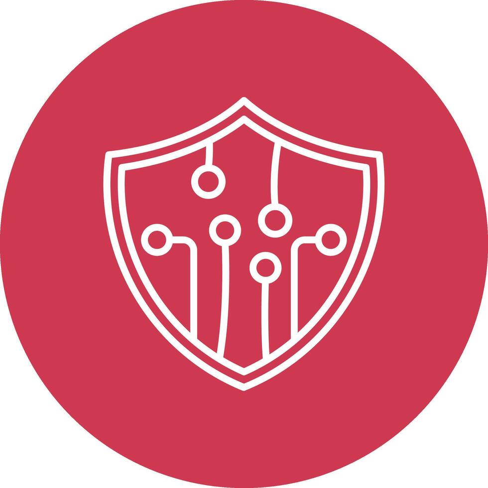 Security Simple Line Sketch vector