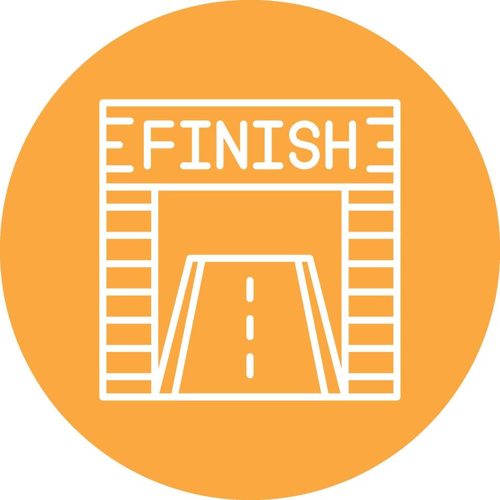 Finish Line Creative Interface Art vector