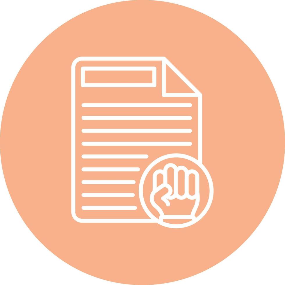 Protest Conceptual Line Work vector