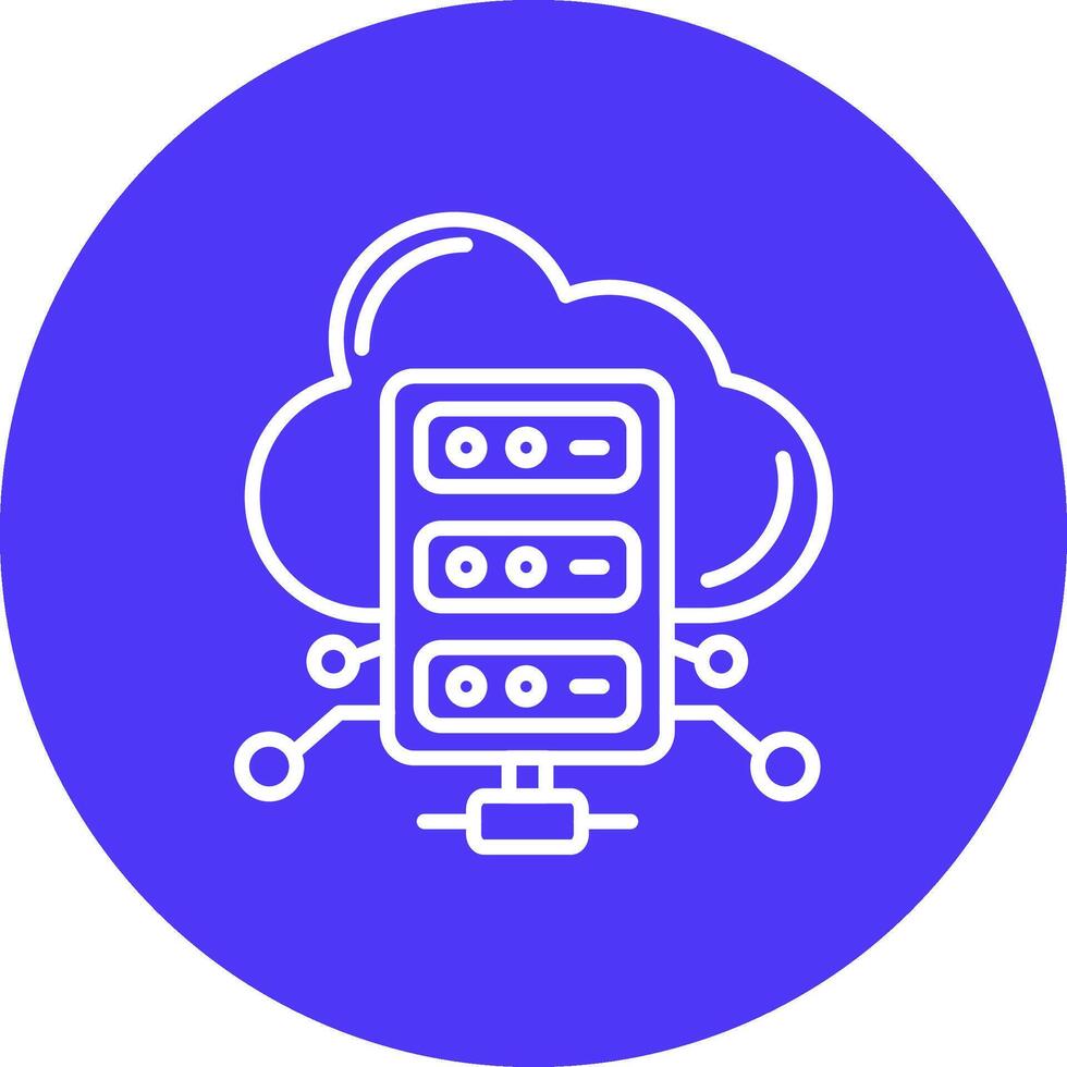 Hosting 3D Line Art Piece vector
