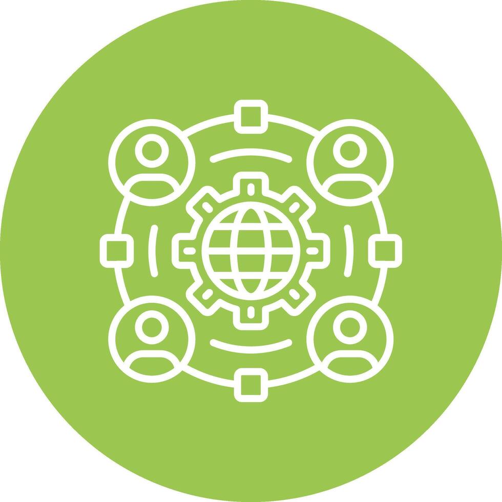 Social Movement Wireframe Illustration vector