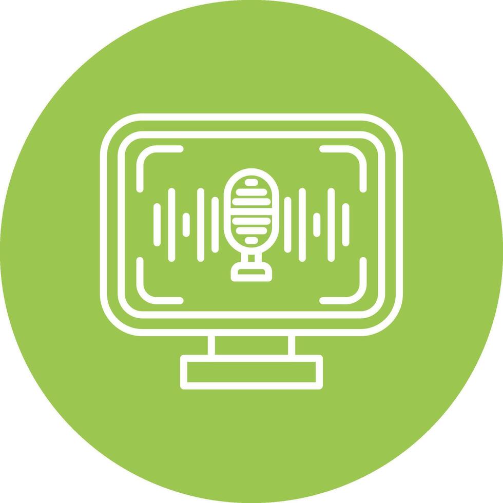 Voice Recognition Geometric Shape Symbol vector