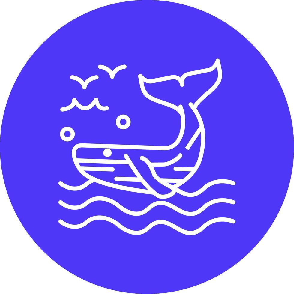 Whale Muted Tone vector