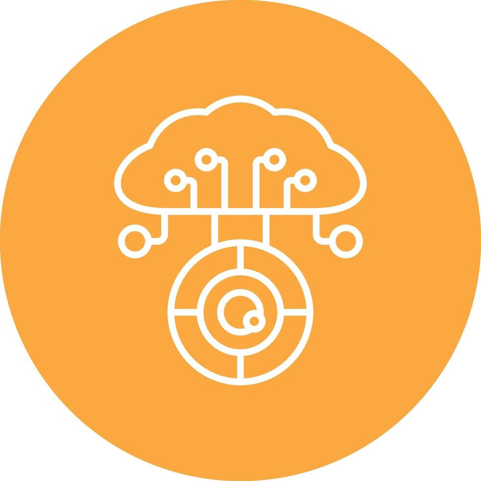 Cloud Computing Interface Sketch Art vector