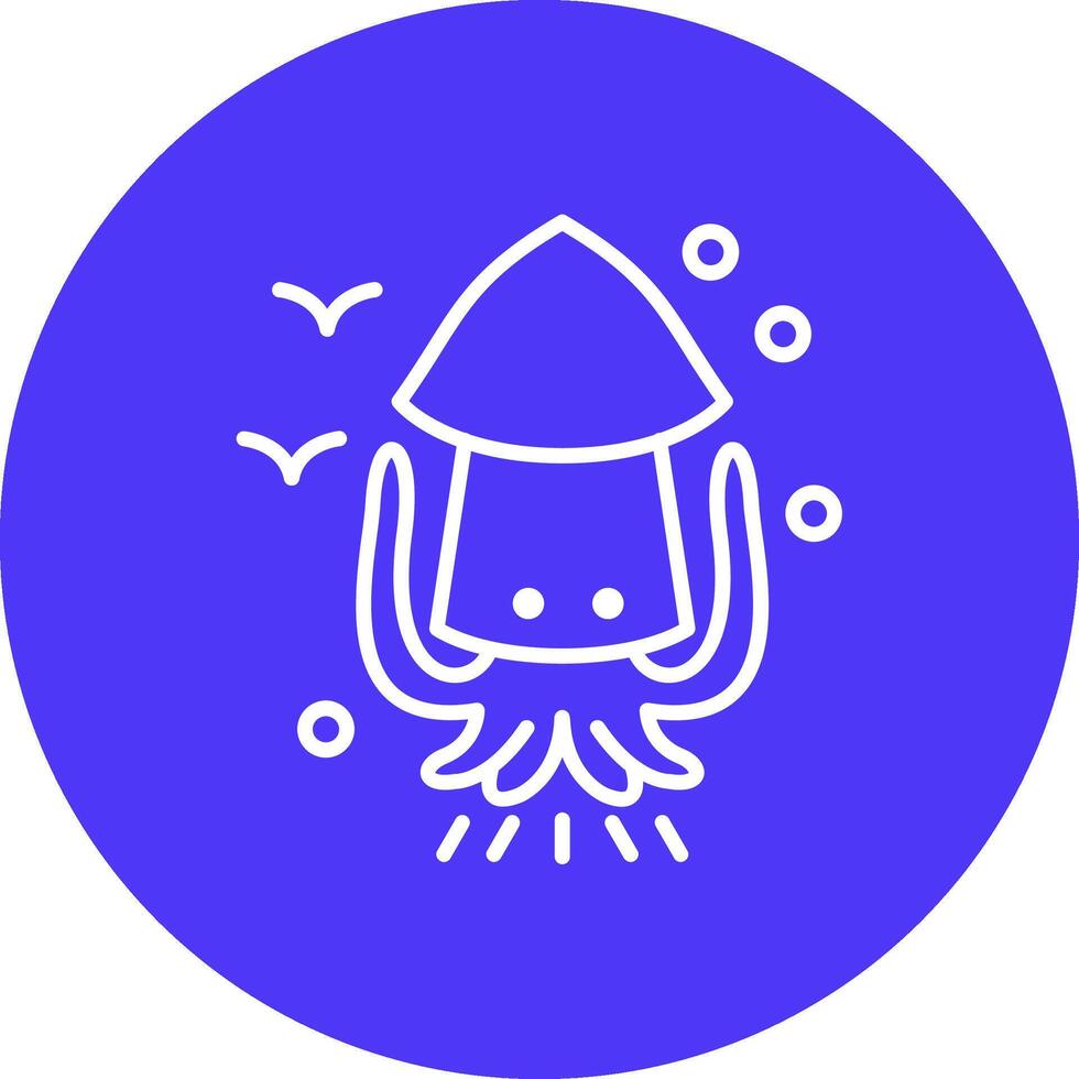 Squid Minimalist Graphic vector