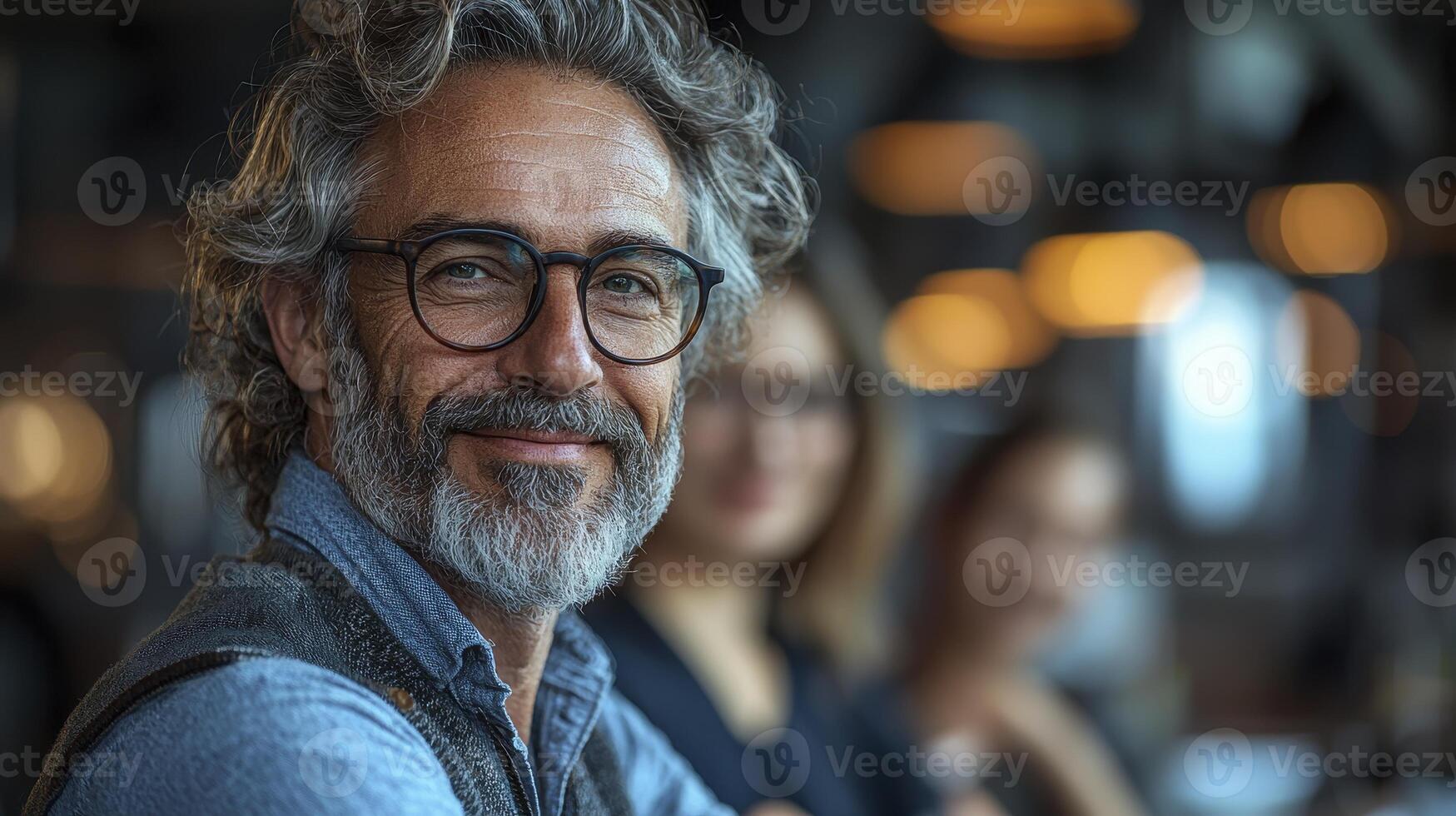 Professional Business Trainer Smiling and Engaging in a Mentoring Session photo
