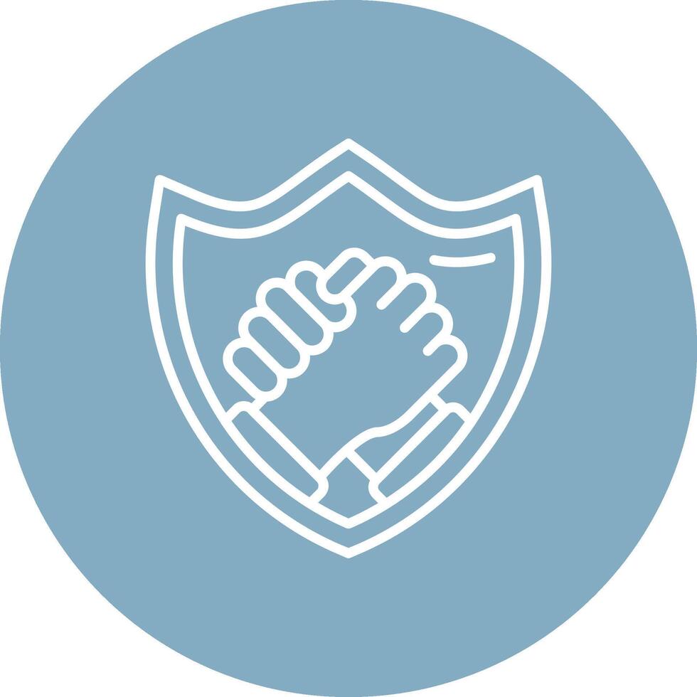 Shield 3D Styled Symbol vector