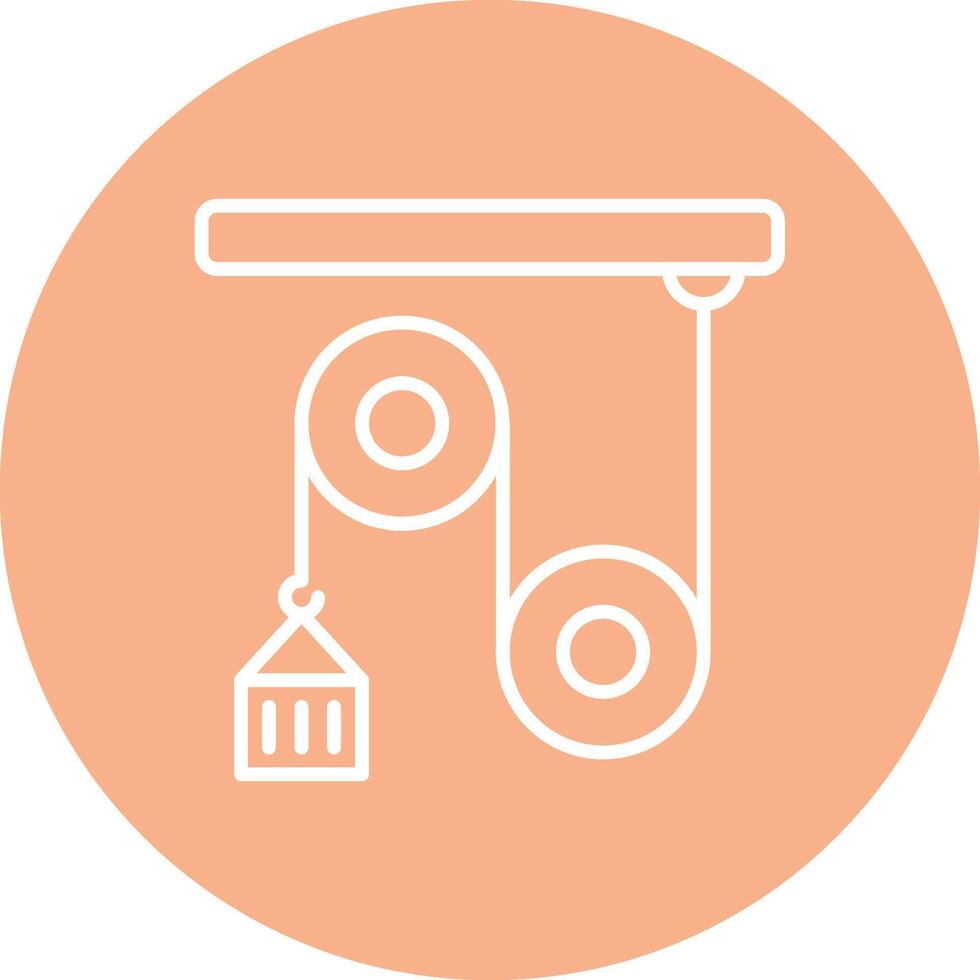 Pulley Artistic UI Symbol vector