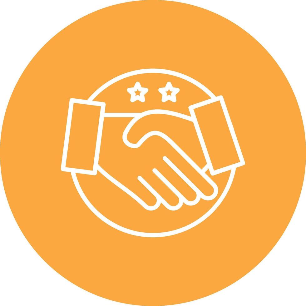 Shake Hands Bright Flat Element vector
