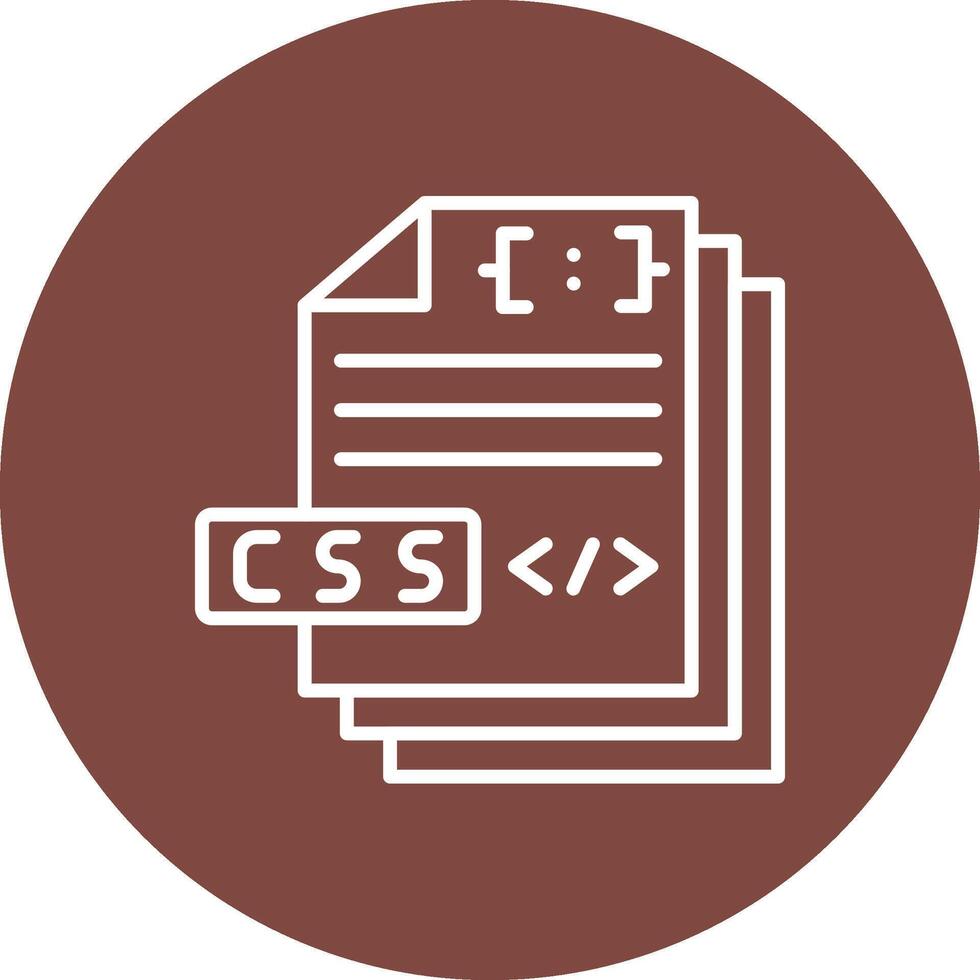 css file Modern App Icon vector