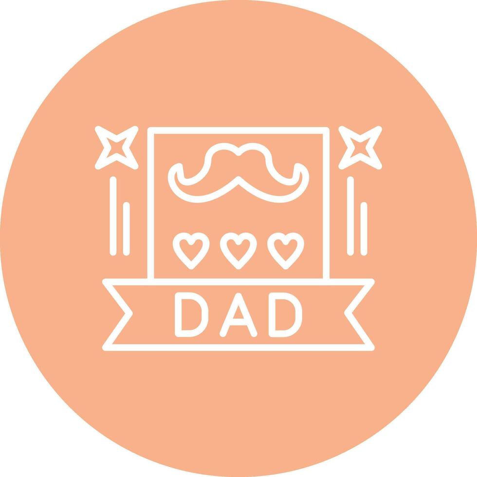 Best Dad Dark Theme Element vector