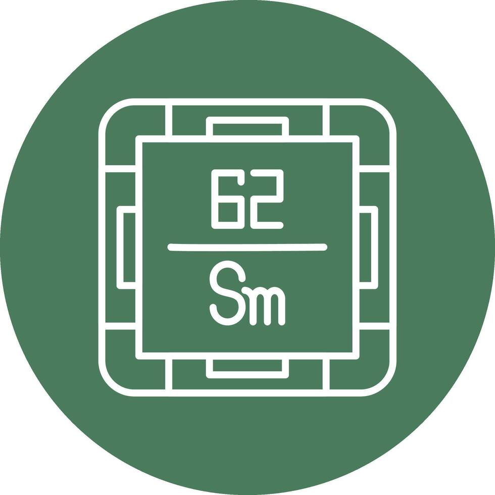 Samarium Gradient Style Icon vector