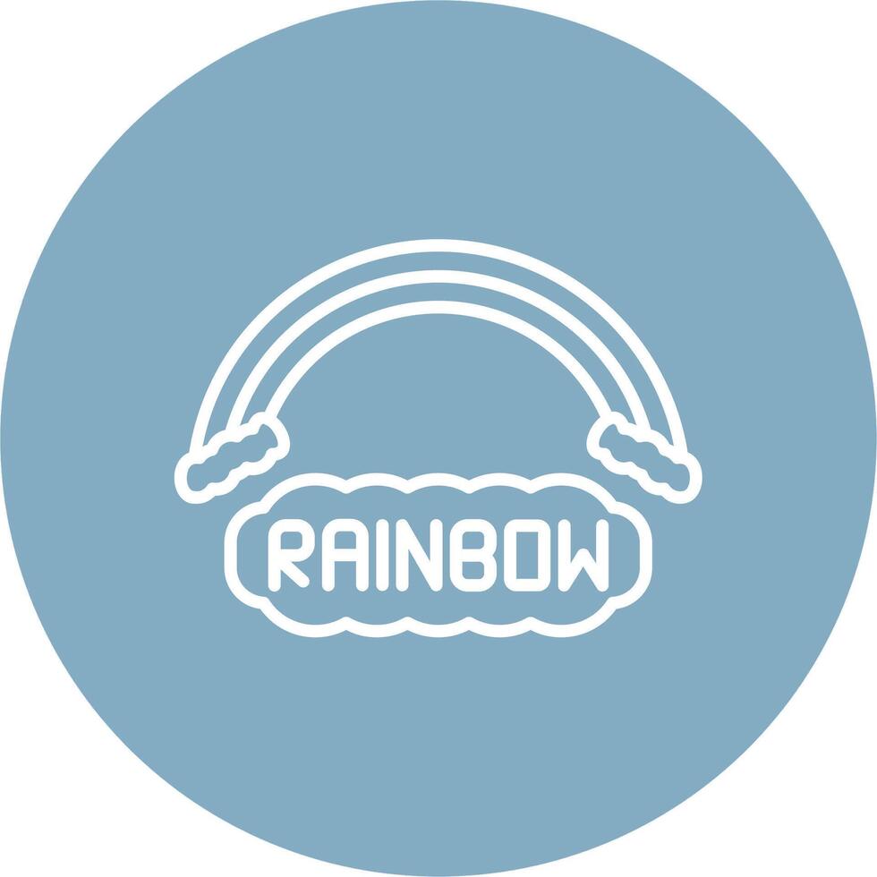 Rainbow 3D Styled Symbol vector