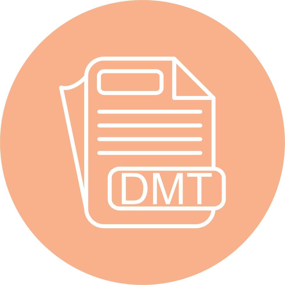 DMT File Format Responsive Icon Badge vector