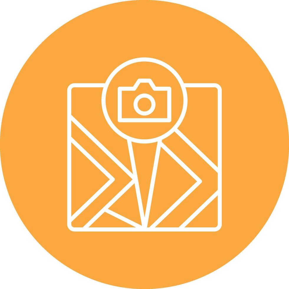 Point Of Interest Bold App Illustration vector