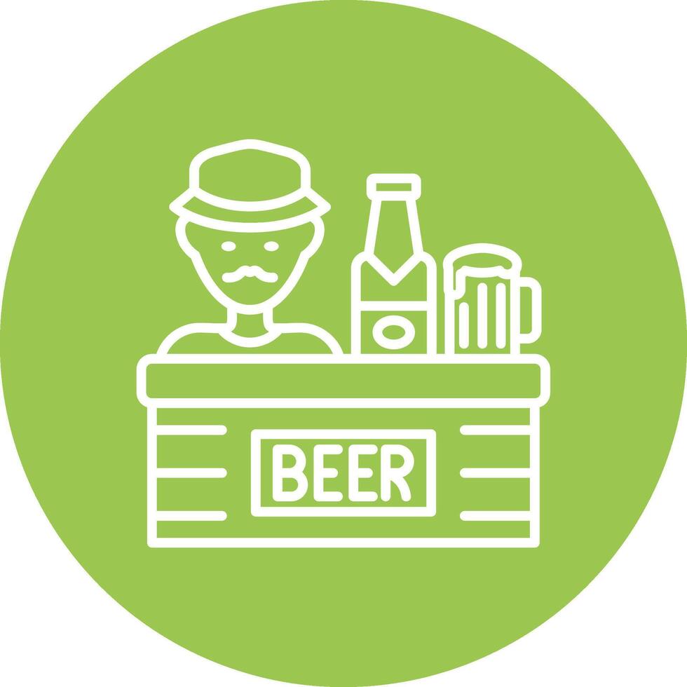Bartender Business Interface Asset vector