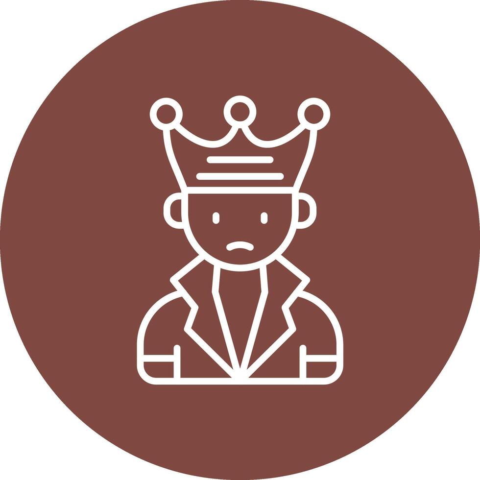 King 3D Styled Symbol vector