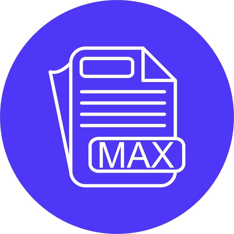 MAX File Format Coded Design Graphic vector