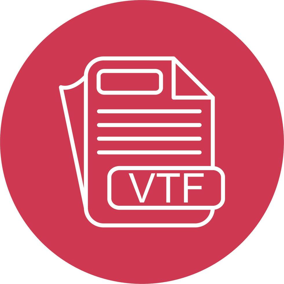 VTF File Format Compact App Icon vector