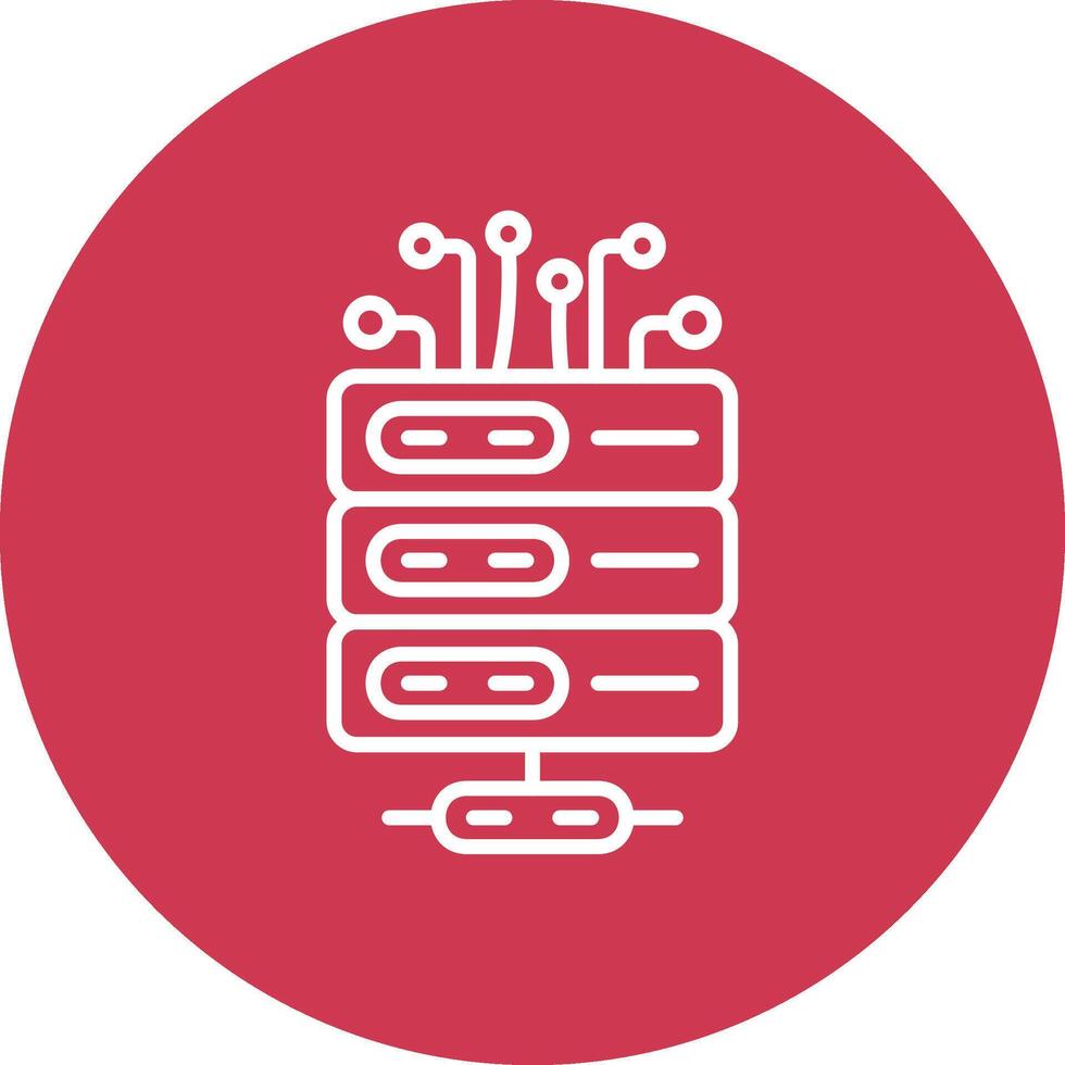 Server Clean Shape Symbol vector