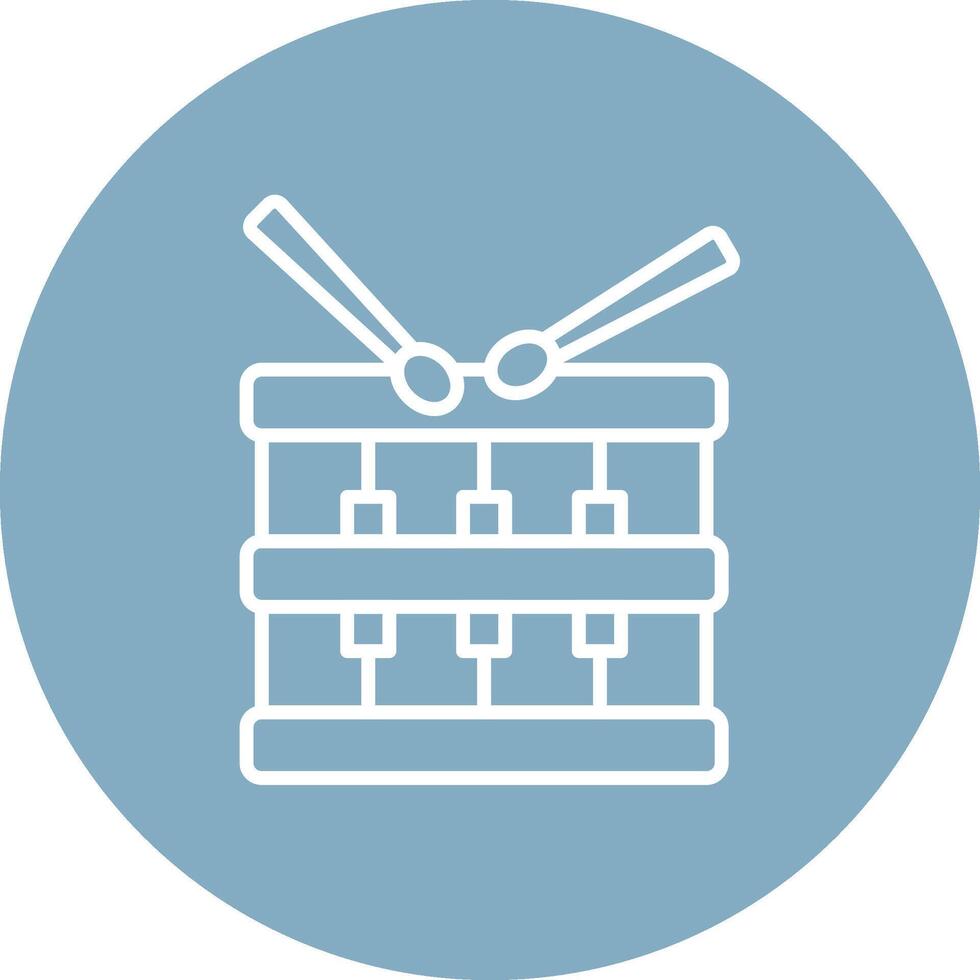 Drum Interactive Icon Badge vector