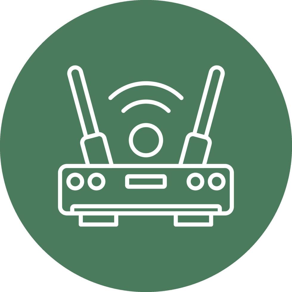 Wifi Router Interactive Display Symbol vector