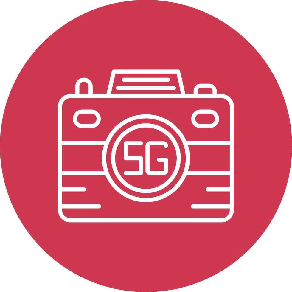 Camera Tech Style Illustration vector