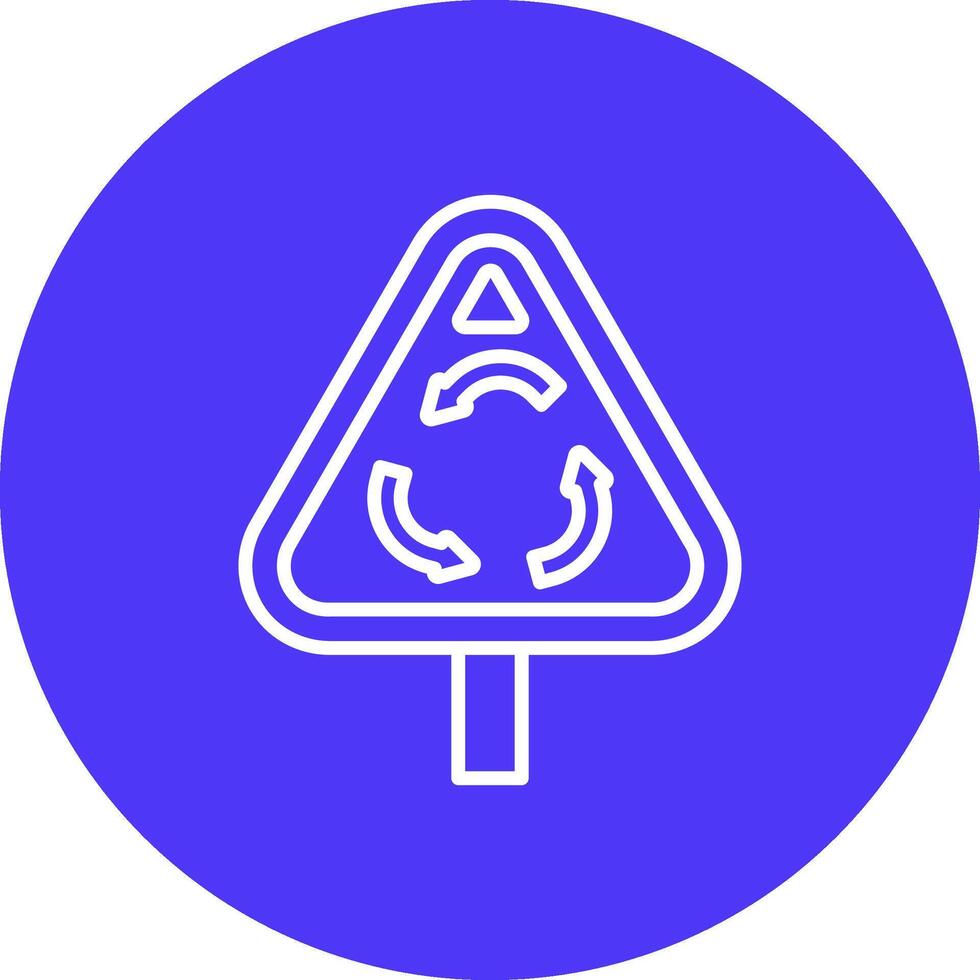 Roundabout Functional Flat Style vector