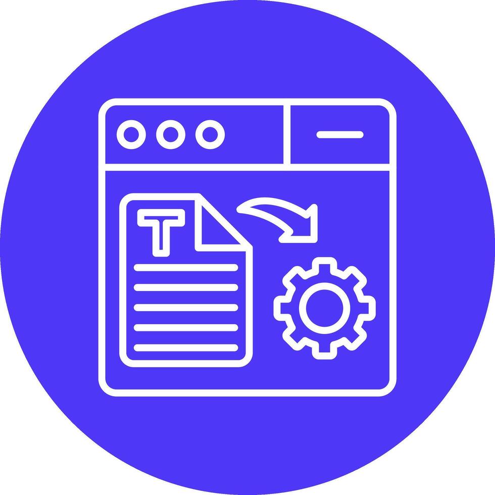 Text Generator Lined UI Illustration vector