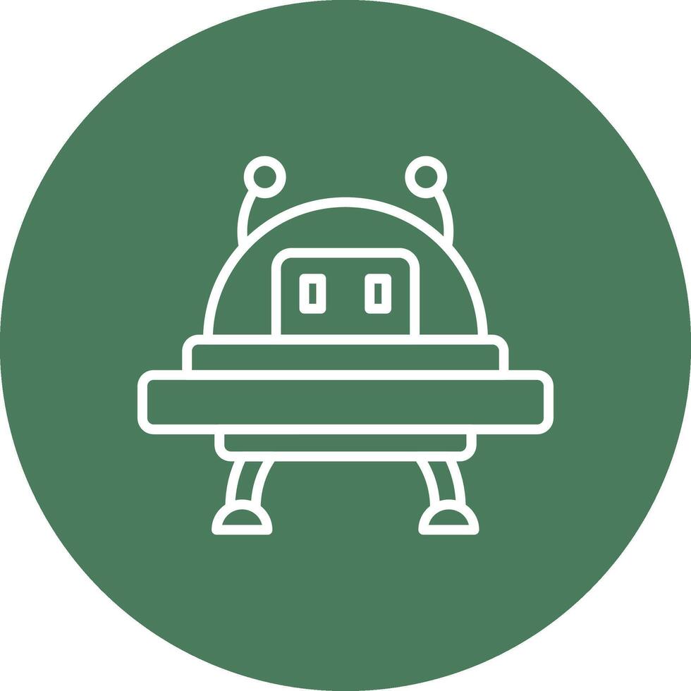 Spaceship Bold Web Icon vector