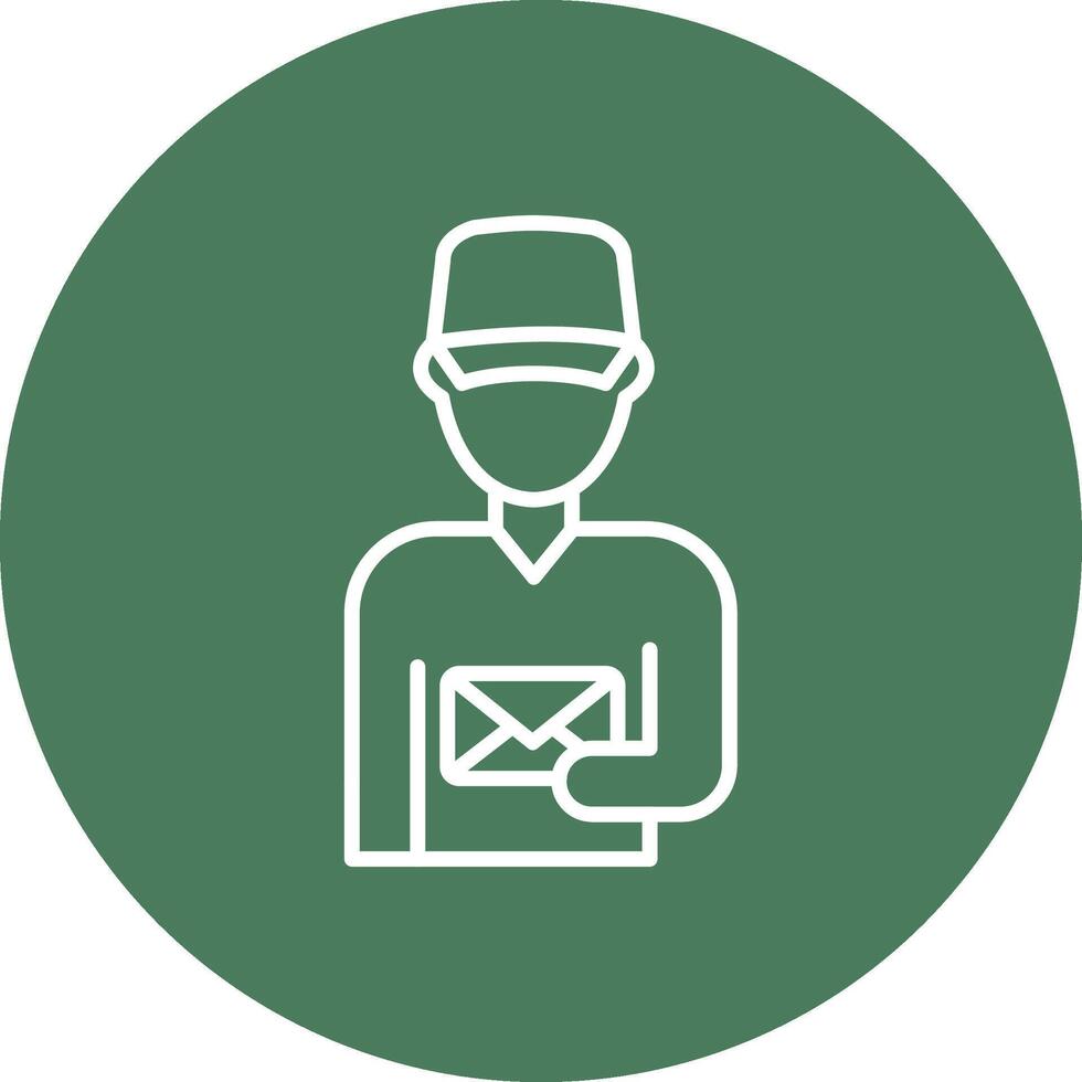 Postman Bold App Illustration vector