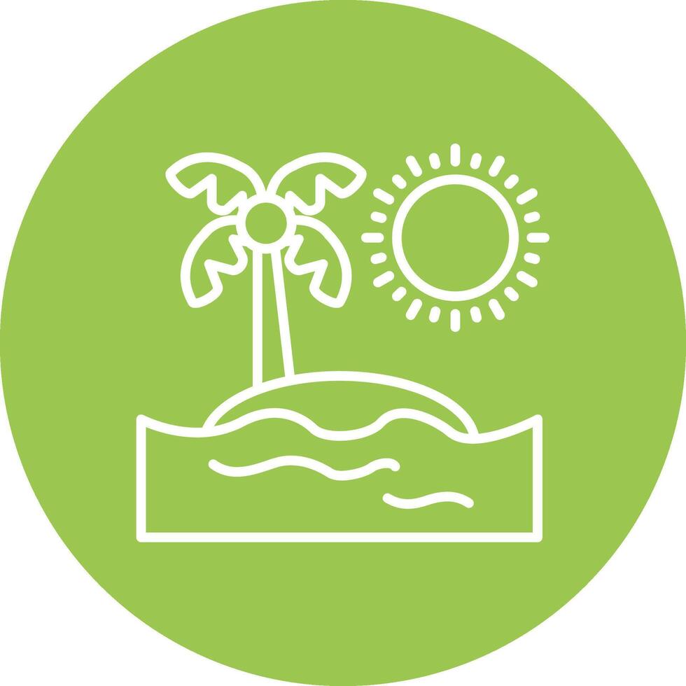 Island Responsive Icon Badge vector