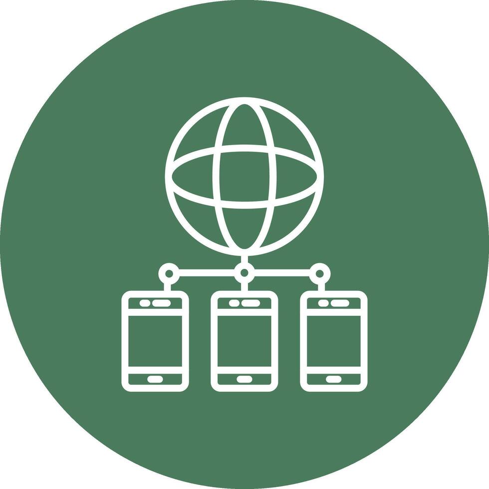 Mobile Network Neatly Crafted vector