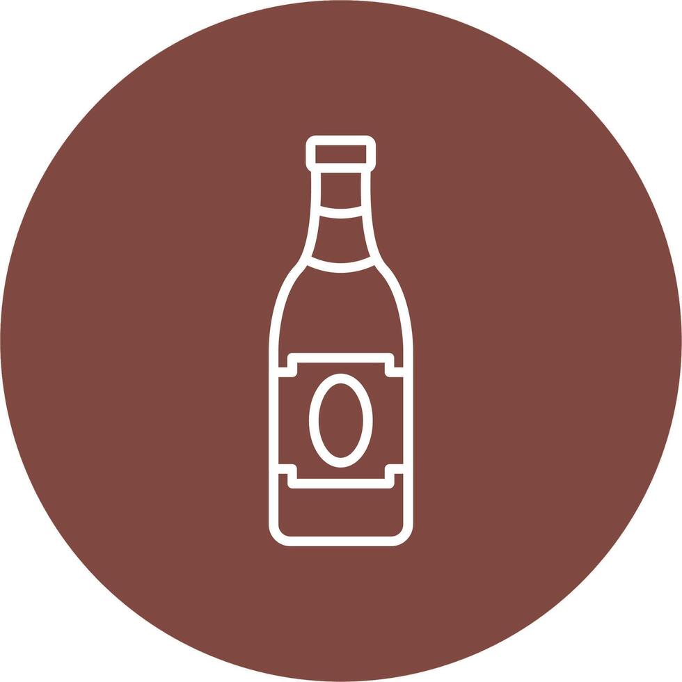 Beer Bottle Responsive Icon Badge vector