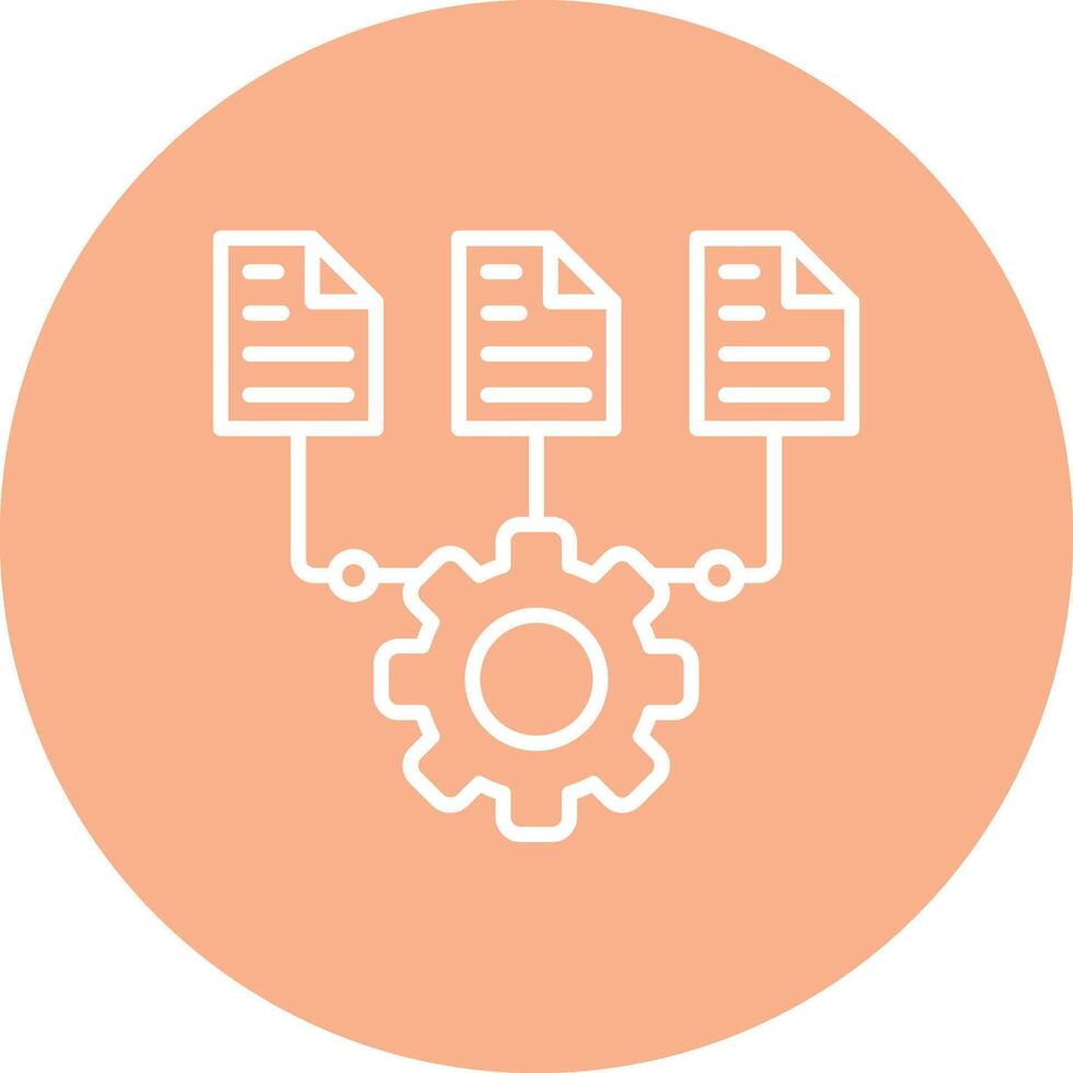 Data Integration Digital Abstract Form vector