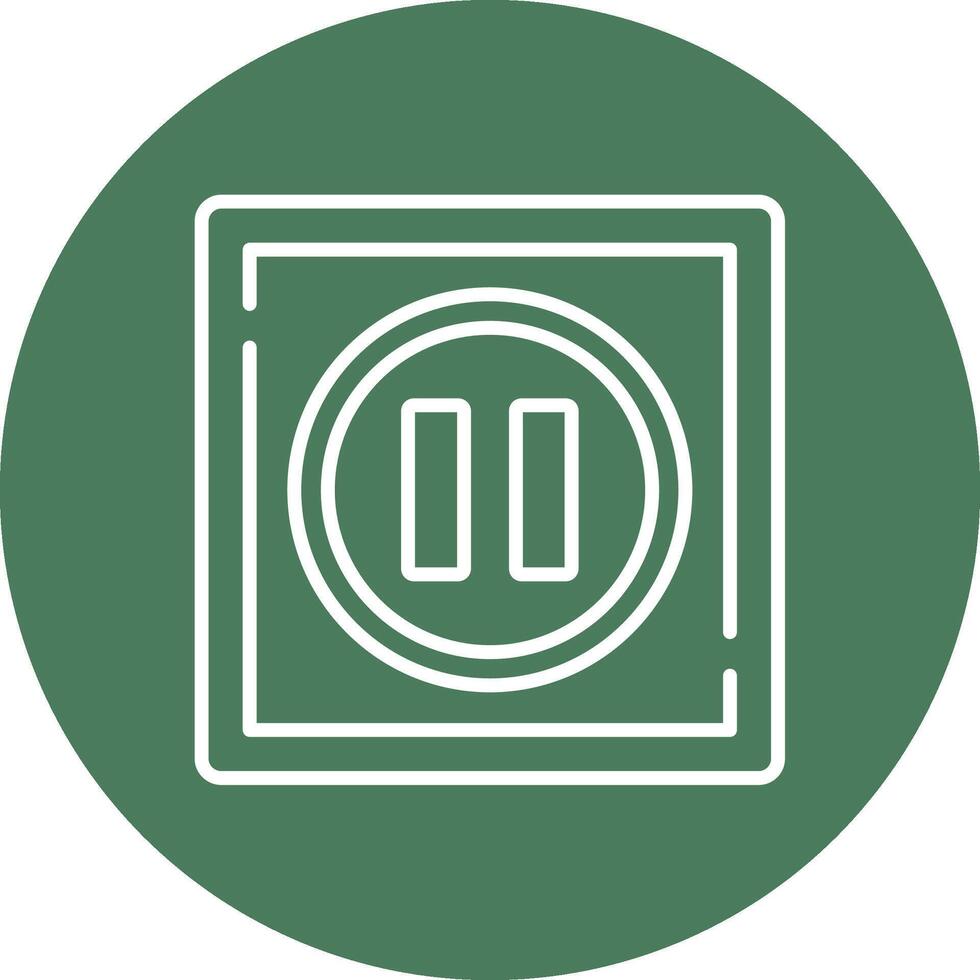 Pause Soft Shadow Design vector