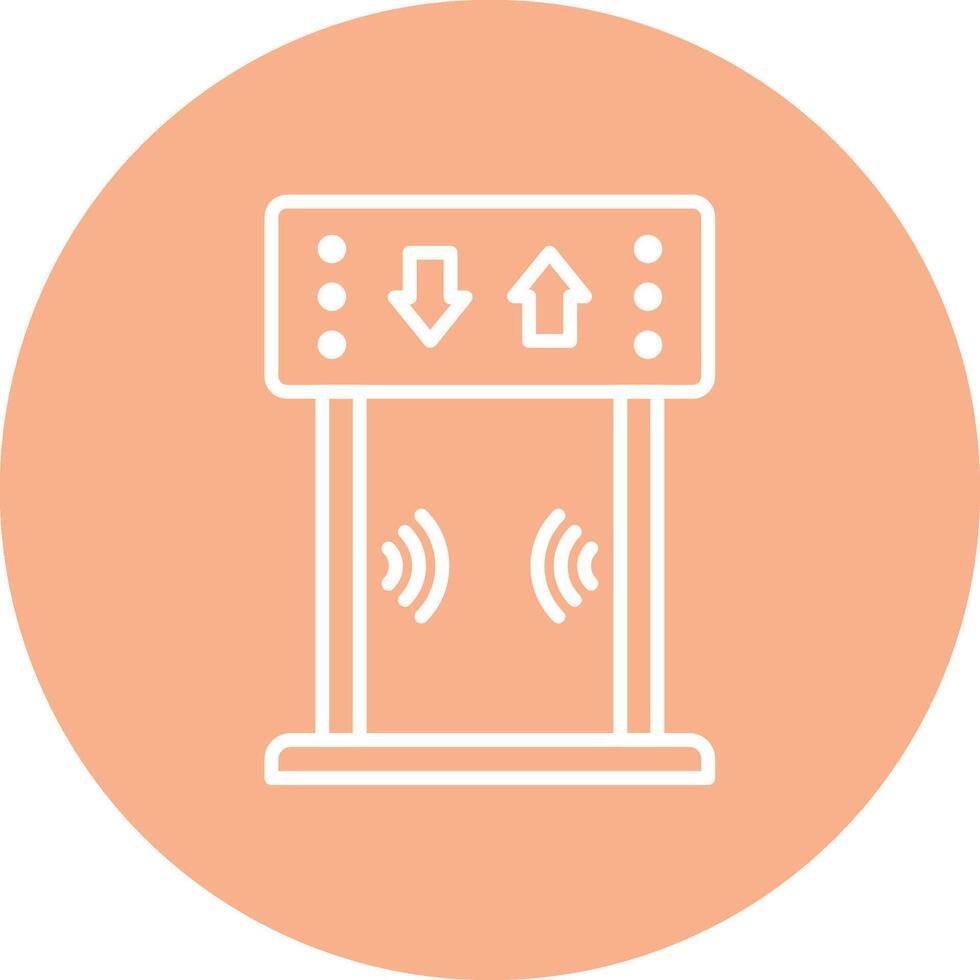 Security Gate 3D Styled Symbol vector
