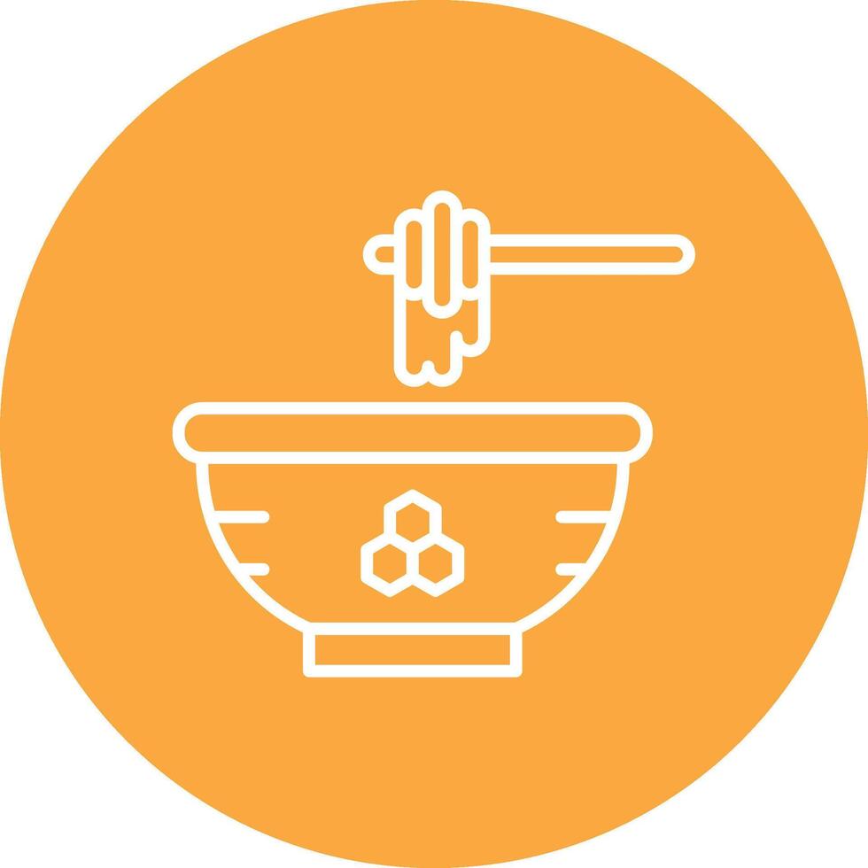 Honey Detailed Line Sketch vector