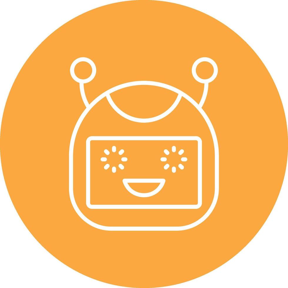 Bot Mono Icon Symbol vector