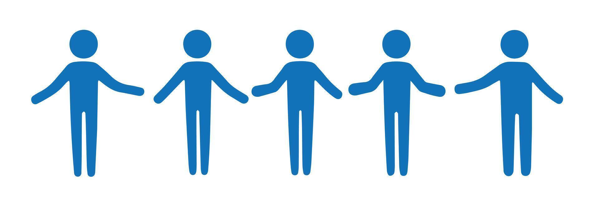 Office People Silhouettes for Staffing Presentations vector